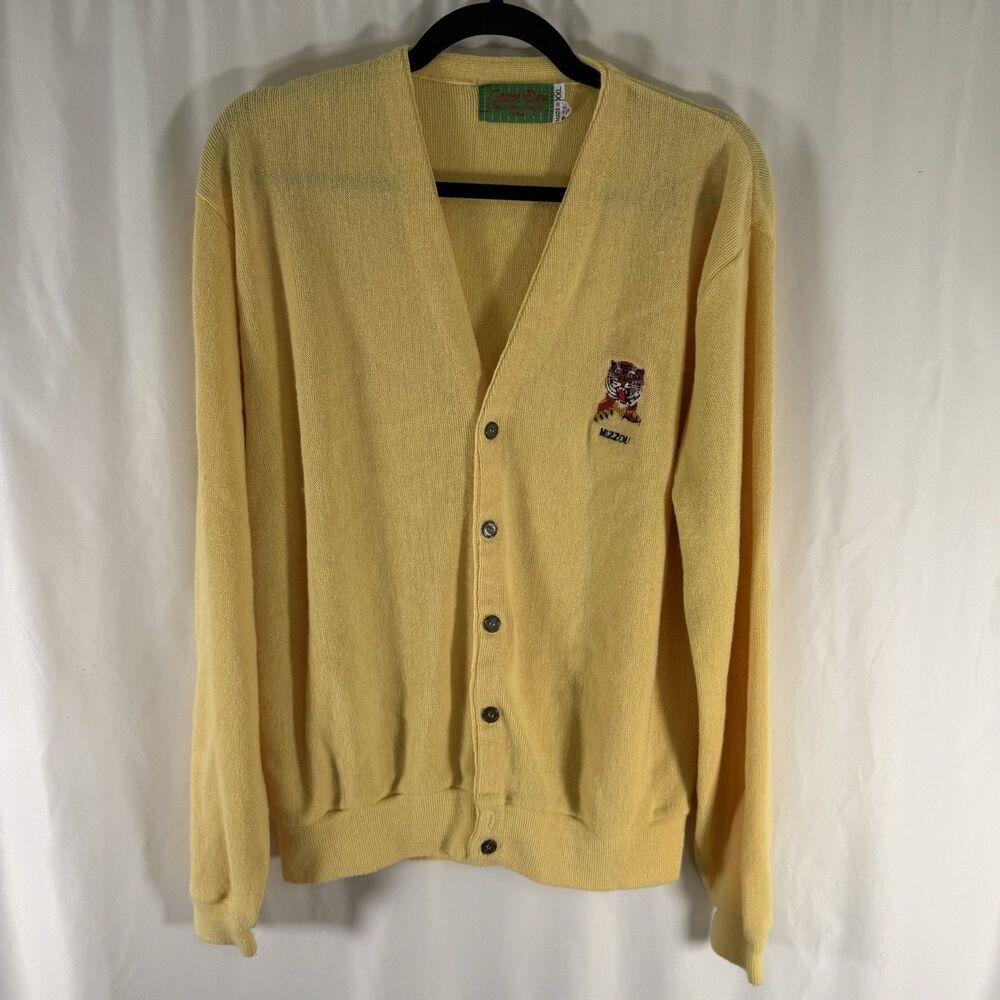 Game Day by Solana Designs Mizzou Cardigan Women's XXL Yellow Button Up